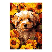 Кпн-276 Картина по номерам Lori 20х28,5 "Пушистый друг"