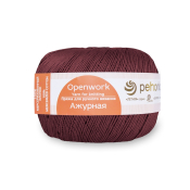 Ажурная (100% мерсеризованный хлопок) 50гр. 280м №787 марсала