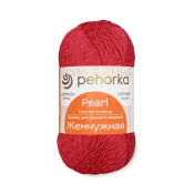 Жемчужная (50% хлопок + 50% вискоза) 100гр. 425м №006 красный