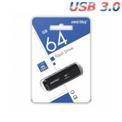 Флеш-карта SMARTBUY 64GB Dock, USB 3.0, черная