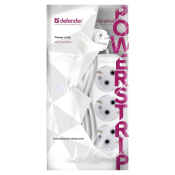 Сетевой удлинитель DEFENDER, 3 розетки, 16A, 3500Вт, 2,0м, белый (R330)