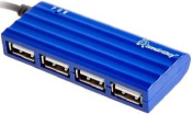 USB Разветвитель SMARTBUY SBHA-6810-B, 4 порта, USB 2.0, синий