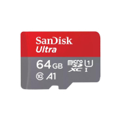 Карта памяти SANDISK 64GB MicroSD, Class 10 (UHS-I) Ultra A1, 140MB/s