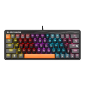 Клавиатура DEFENDER Black Raven GK-417 механическая, с подсветкой, компактная, чёрная