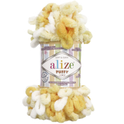 Puffy Color (100% микрополиэстер) 100г. 9м. №5921 бело-жёлтый