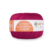 Ажурная (100% мерсеризованный хлопок) 50гр. 280м №439 малиновый