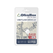 Флеш-карта OLTRAMAX 64GB 70, Mini, USB 2.0, белая