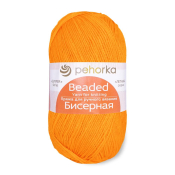 Бисерная (100% объёмный акрил) 100гр. 450м №485 желтооранжевый