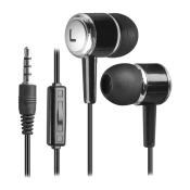 Наушники DEFENDER Pulse 427 внутриканальные, с микрофоном, чёрные