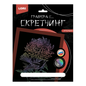 Гр-746 Гравюра Япония "Хризантема"