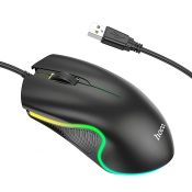 Мышь HOCO GM19, USB, 1200dpi, с подсветкой, чёрная