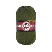 Deluxia (25% шерсть + 75% акрил) 100гр. 270м. №077 Хаки