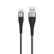 Кабель BOROFONE BX32 Type-C, 1,0м, 3,0A, в оплетке, черный