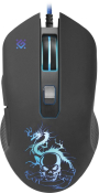 Мышь DEFENDER Sky Dragon GM-090L, USB, 3200dpi, игровая, с подсветкой, 6 кнопок, чёрная