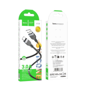 Кабель HOCO X109 Type-C, 3,0м, 3,0A, силикон, черный