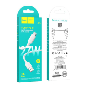 Кабель HOCO X96 Type-C, 1,0м, 3,0A, 27W, белый