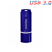 Флеш-карта SMARTBUY 64GB Crown, USB 3.0, синяя