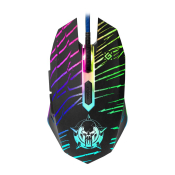 Мышь DEFENDER Dark Agent GM-590L, USB, 12800dpi, игровая, 6 кнопок, чёрная