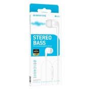 Наушники BOROFONE BM83, внутриканальные, с микрофоном, белые