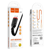 Кабель HOCO X59 MicroUSB, 1,0м, текстильный, чёрный