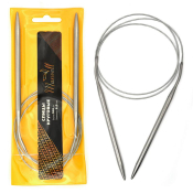 Спицы для вязания круговые на тросике Maxwell D=6,0мм, 100см, металл