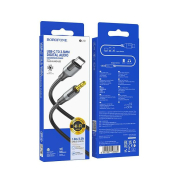 Кабель AUX BOROFONE BL19 Jack3,5 - Type-C, M-M, 1,0м, черный