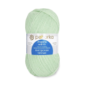 Ангорская тёплая (40% шерсть + 60% акрил) 100гр. 480м №009 зеленое яблоко