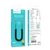 Кабель AUX HOCO UPA31 Jack3,5 - Jack3,5, M-M, 3,0м, витой, черный