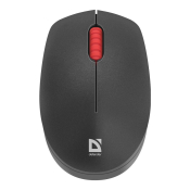 Мышь DEFENDER Tiana MB-055, беспроводная, USB, 1000dpi, бесшумная, 3 кнопки, чёрная