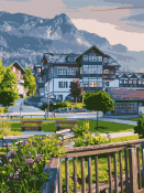 Ркнф-387 Картина по номерам Lori 28,5х38 "Курорт в Австрии"