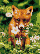 АМ-023 Алмазная мозаика Lori 30х40 "Лисичка"