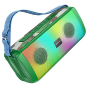 Колонка портативная Bluetooth BOROFONE BR26, 10W, BT V5.3/RGB, на ремне, зелёная