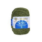 Северная (30% ангора + 30% полутонкая шерсть + 40% высокообъемный акрил) 50гр. 50м №448 св.оливковый