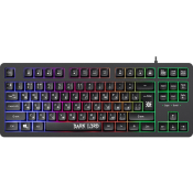 Клавиатура DEFENDER Dark Lord GK-580, USB, мультимедиа, с подсветкой, компактная, чёрная