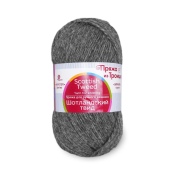 Шотландский твид (100% шерсть) 100гр. 360м. №0435 антрацит Шотландский твид (100% шерсть) 100гр. 360м. №0435 антрацит