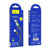 Кабель HOCO X63 Lightning, 1,0м, магнитный, чёрный