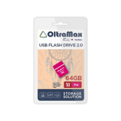 Флеш-карта OLTRAMAX 64GB 50, Mini, USB 2.0, розовая