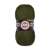 Merino Gold (49% шерсть меринос + 51% акрил) 100гр. 400м. №077 Хаки
