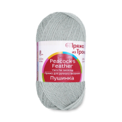 Пушинка (50% Козий пух + 50% шерсть) 50гр. 225м. №0008 св.серый