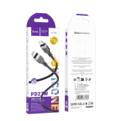 Кабель HOCO X109 Type-C - Lightning, 2,0м, PD27W, 3,0A, силикон, чёрный