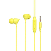 Наушники CELEBRAT G7 внутриканальные, с микрофоном, желтые