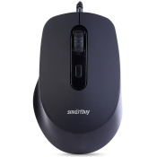 Мышь SMARTBUY SBM-265K, USB, 2400dpi, 4 кнопки, бесшумная, чёрная
