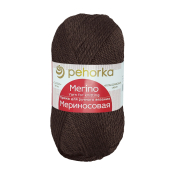 Мериносовая  (50% меринос+50% акрил) 100гр. 200м №251 коричневый