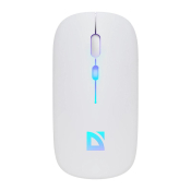 Мышь DEFENDER Touch MM-997, беспроводная, USB, 1600 dpi, с аккумулятором, бесшумная, 4 кнопки, белая