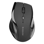 Мышь DEFENDER Accura MM-295, беспроводная, USB, 1600dpi, 6 кнопок, чёрная