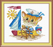 Набор для вышивания Жар-Птица "Морской волк" М-055 (15*18см)