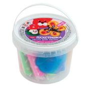 Тдл-044 Пластишка. Тесто для лепки. (15 цветов по 24гр., пласт.банка)