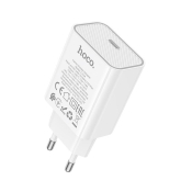 Адаптер HOCO C143A Type-C, 3,0A, QC 3.0, PD20W, белый