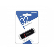 Флеш-карта SMARTBUY 32GB Crown, USB 2.0, чёрная