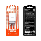 Адаптер HOCO  C81A USB, 2,1A, белый
